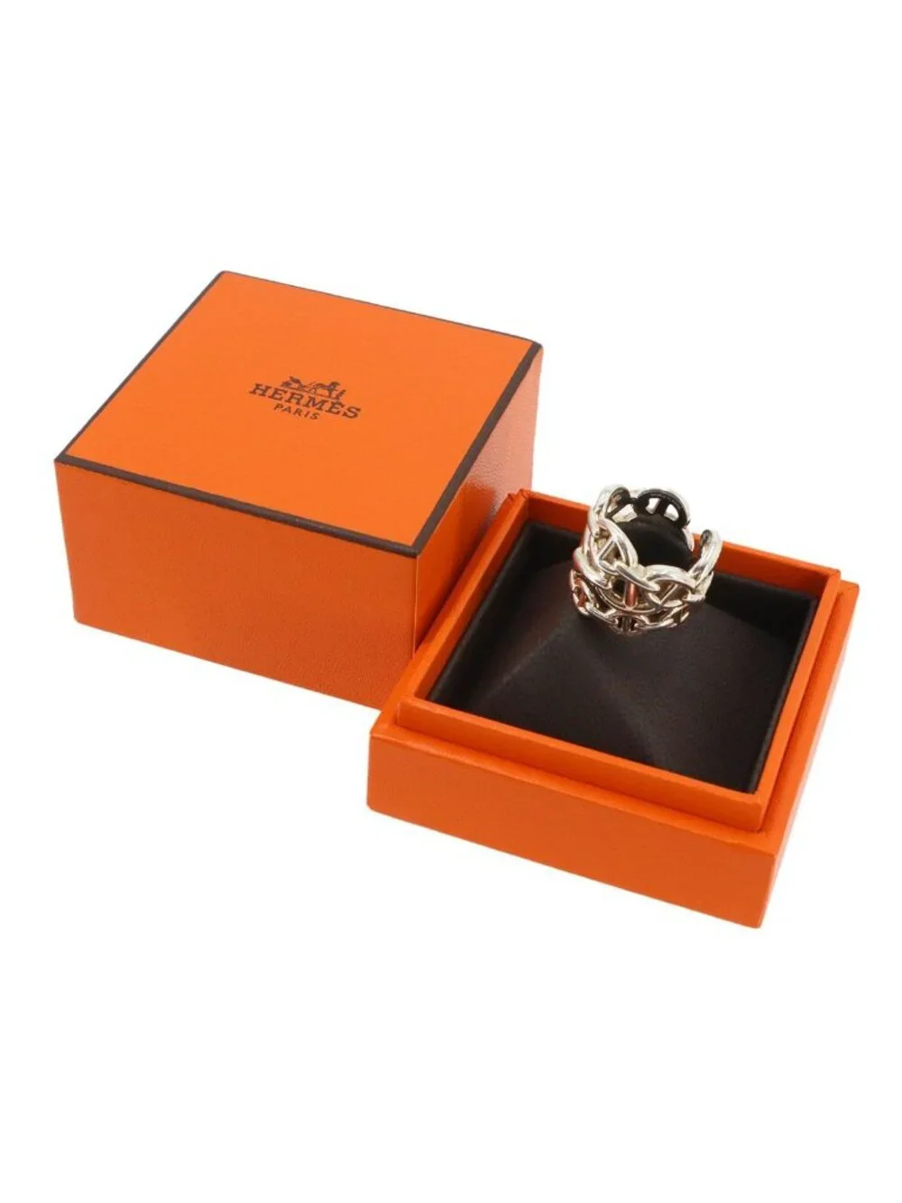 Hermes Chaine D'ancre GM 52 Ring 925 Sterling Silver